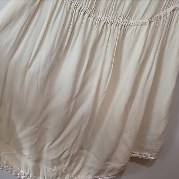 Cleobella Ivory Off-Shoulder Crochet Bell Sleeve Mini Dress - Picture 9 of 14